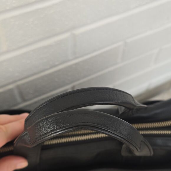 Coach Hamilton Black Leather Briefcase Padded Solid F54804 - Picture 3 of 16